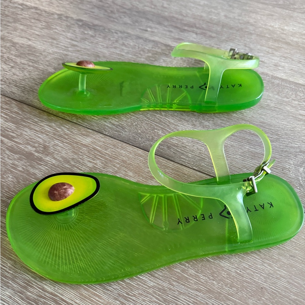 Katy Perry Green Avocado Sandals - Picture 3 of 8